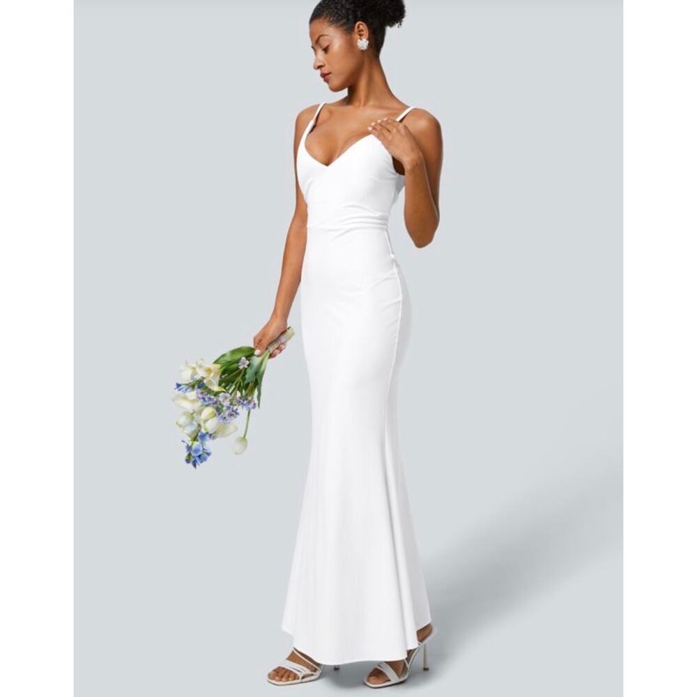 Halara Softlyzero Airy Backless Adjustable Strap … - image 3